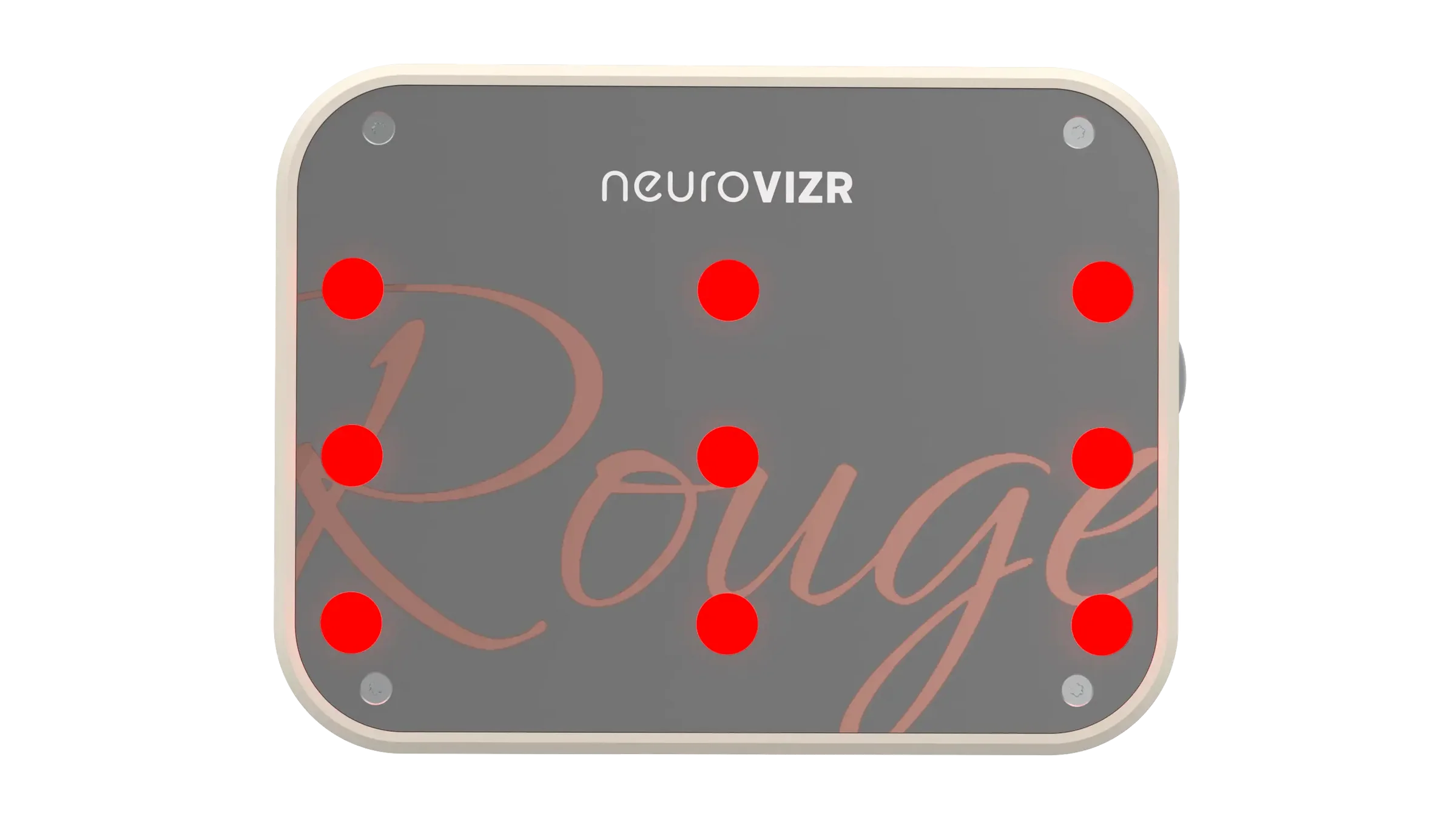 Rouge rose gold emblem detail